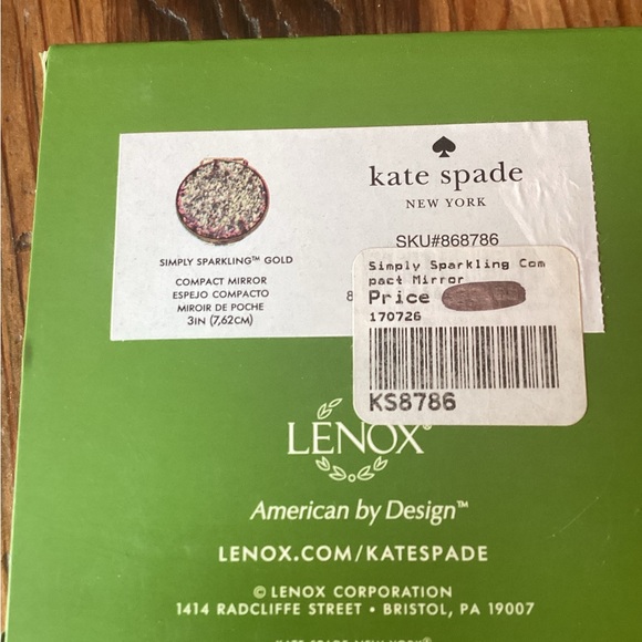 Kate Spade Lenox Simply Sparkling Gold Compact - Picture 7 of 7